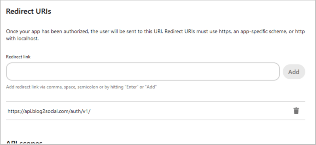10-Pinterest-Redirect-URIs Redirect URIs